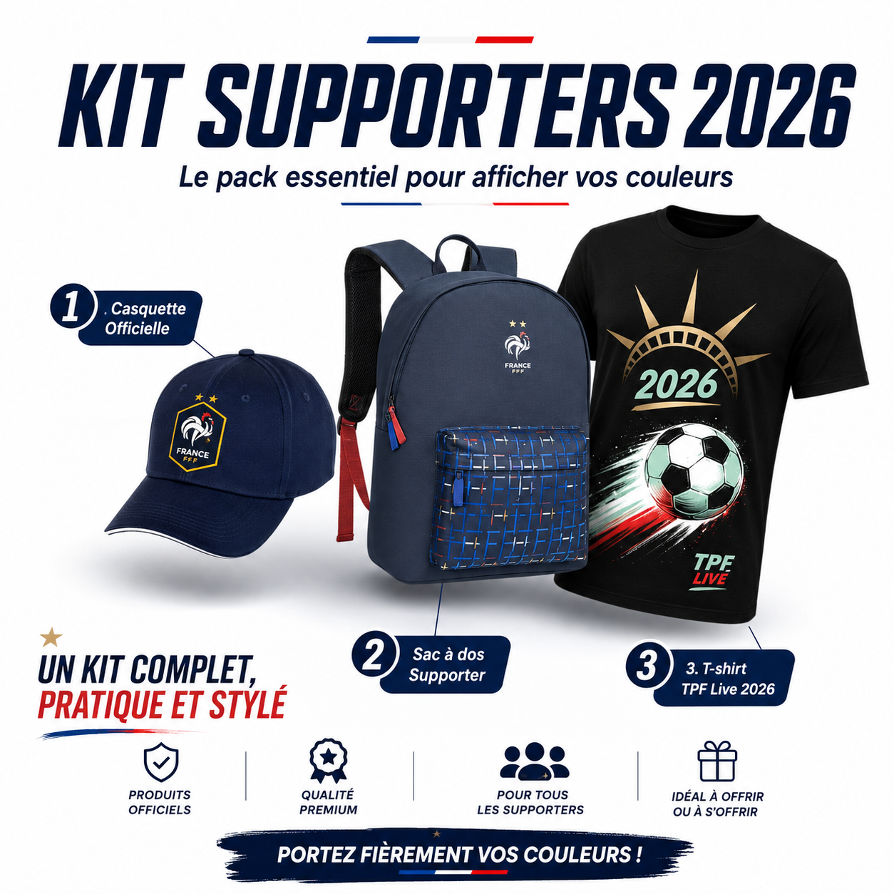 Kit Supporters — France-Sénégal